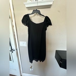 BLACK SIGNATURE BY ROBBIE BEE OFF THE SHOULDER DRESS